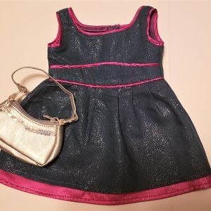 American Girl 18" Fancy dress and purse